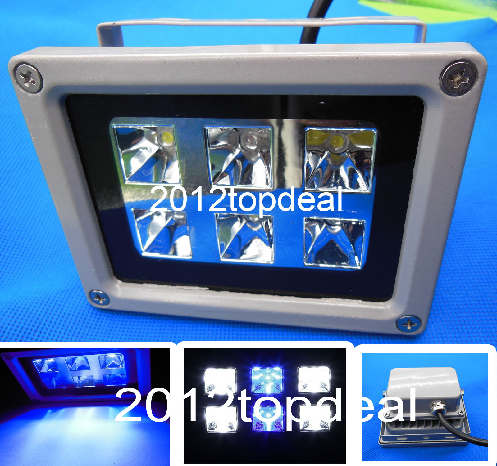 White Blue LED Grow Light for Reef Coral Aquarium Tank