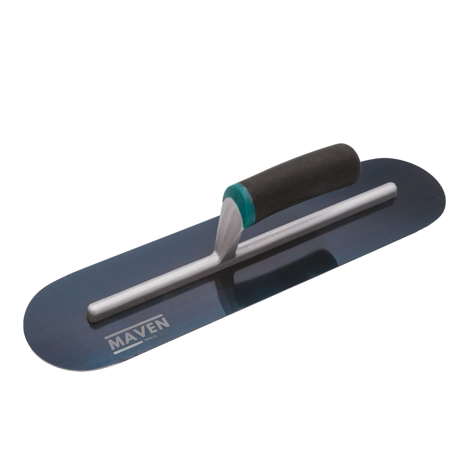 Pool Trowel 14" x 4" Rounded Concrete Trowel, Blue Steel - M...