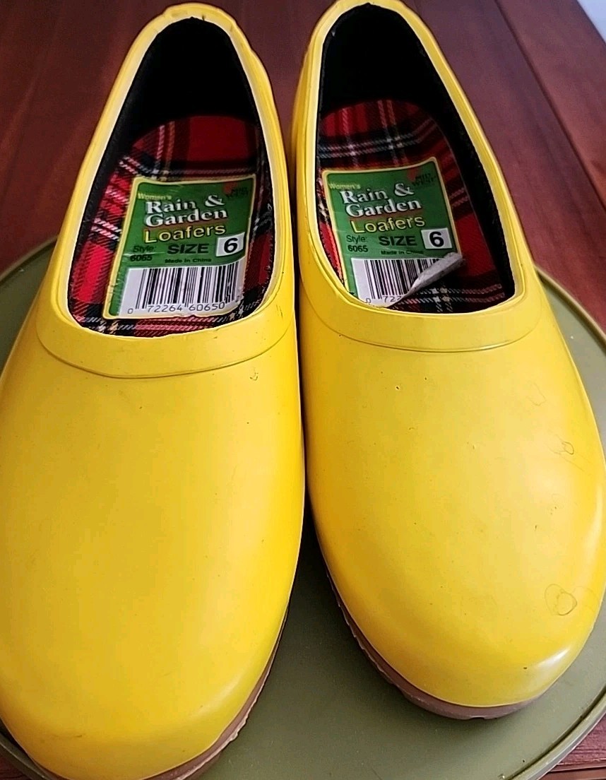 Midwest Loafers - Women's Garden Shoes - Yellow - Rain & Gar...
