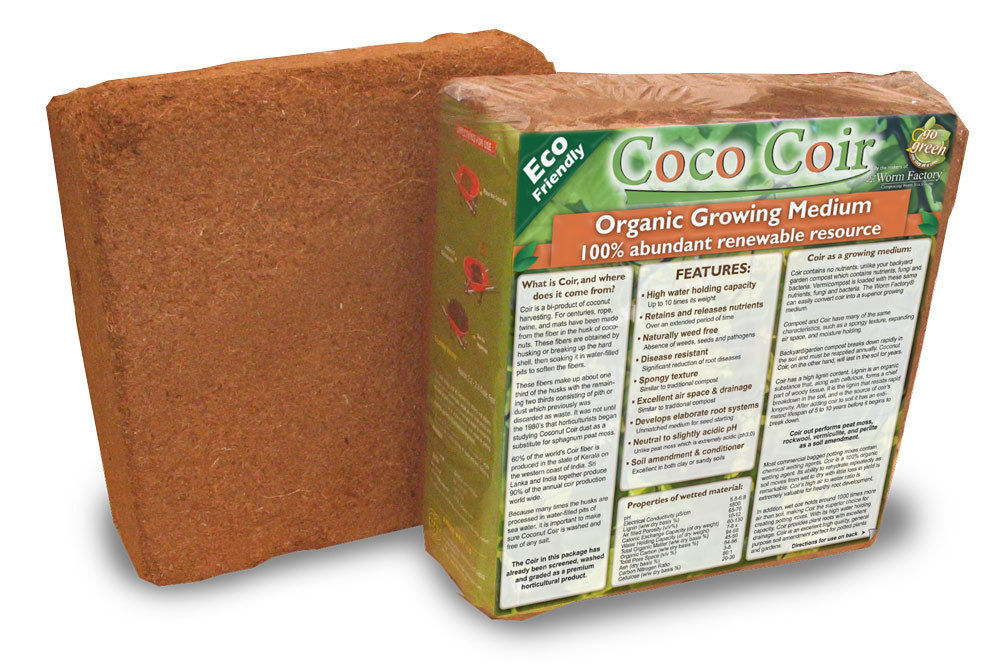 Coconut Coir Soil Amendment Growing Medium - 11 lbs