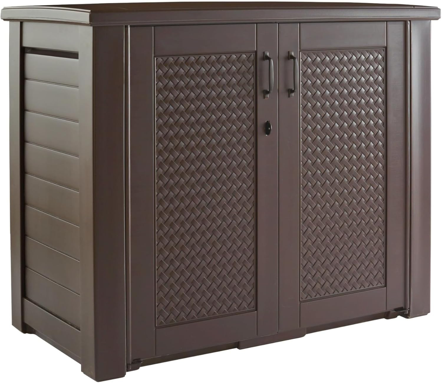 Rubyamid Outdoor Weatherproof Storage Cabinet, 123 Gallon Ca...
