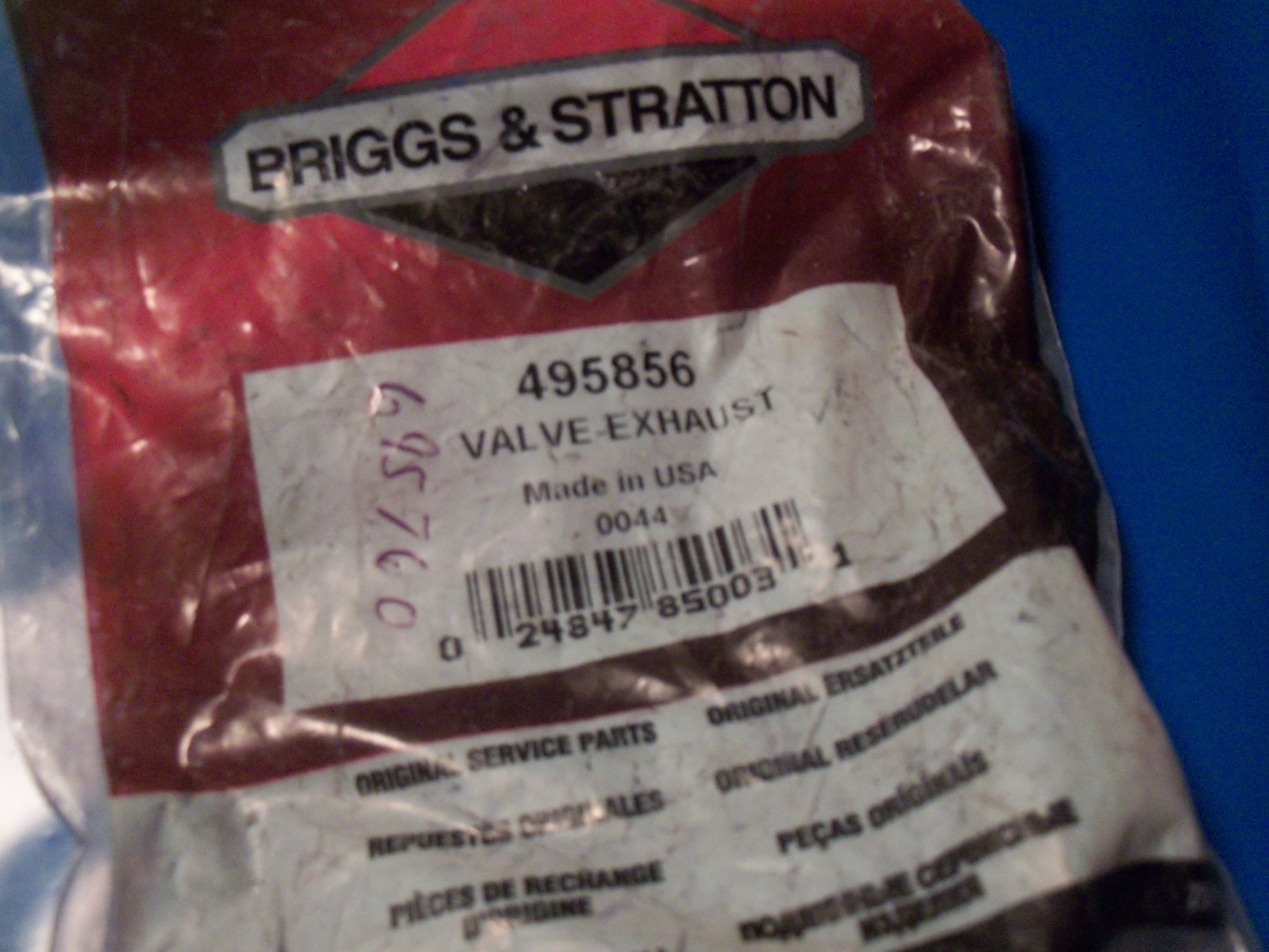 Briggs & Stratton Valve Exhaust OP12 Model 792868