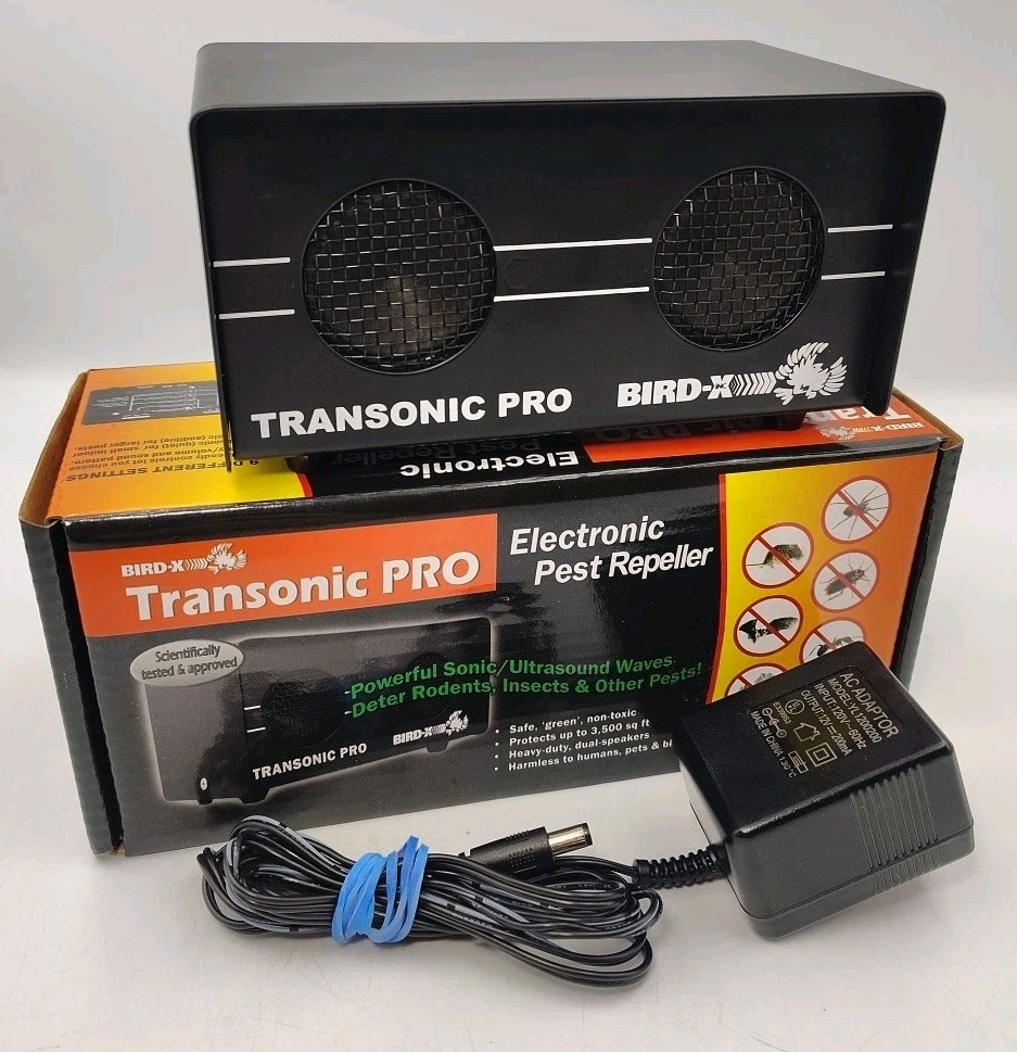 Bird-X Transonic PRO Rodent Insect Repeller - 3500 sq ft Cov...