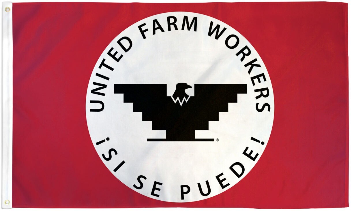 UFW Si Se Puede 3x5ft Poly Cesar Chavez Flag