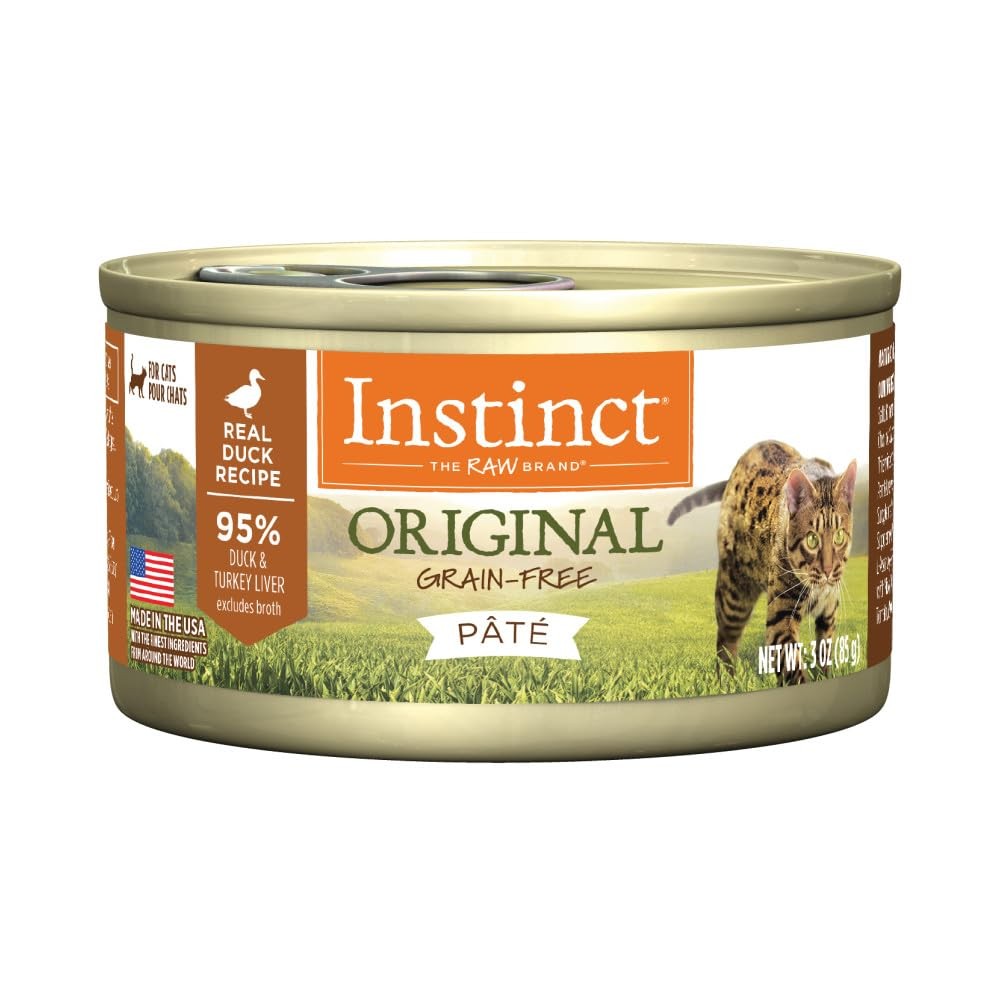 Instinct Original Grain-Free Canned Cat Food, Duck, 3 oz (24...