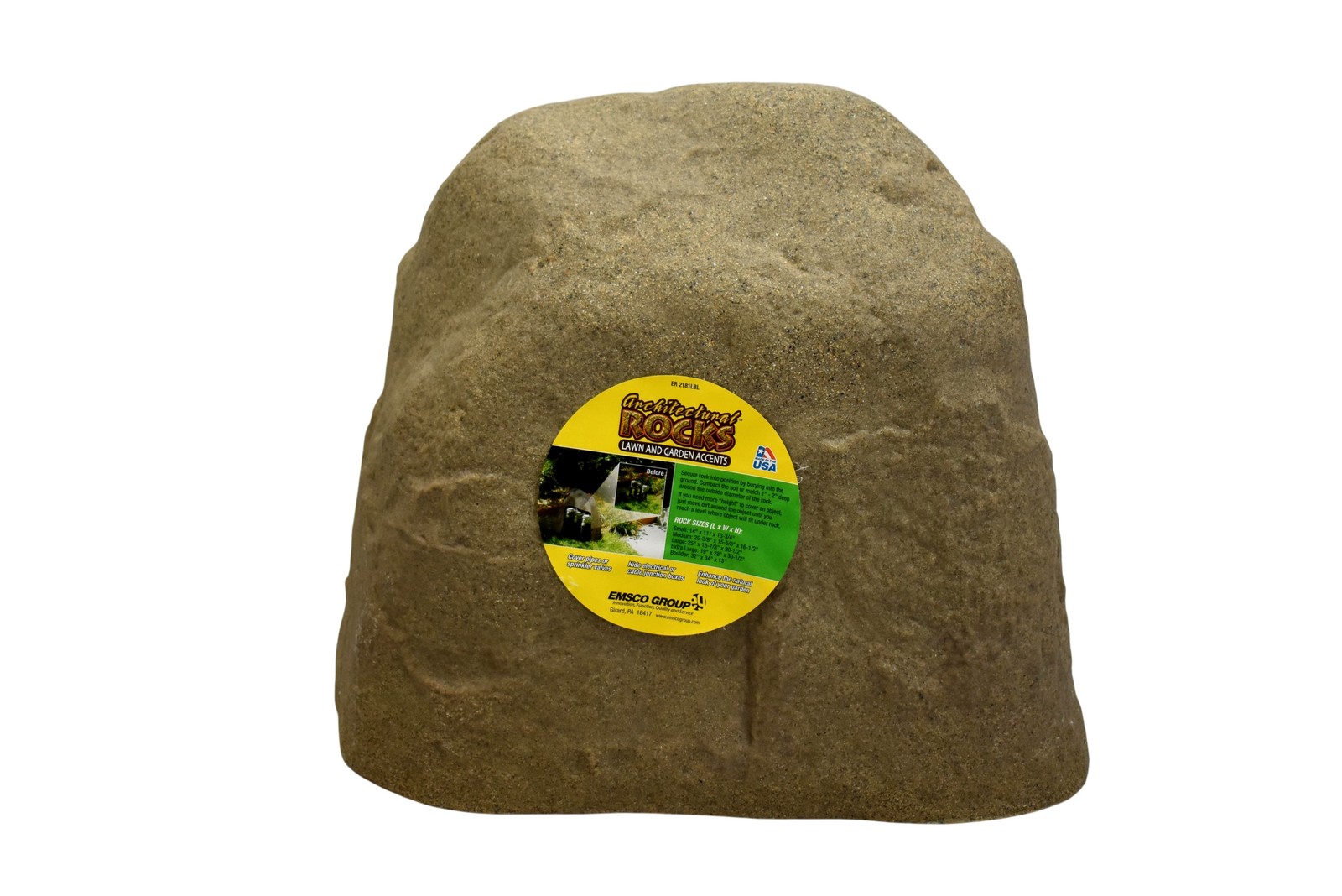 Emsco Medium Brown Bed Stone Garden Cover Pipes