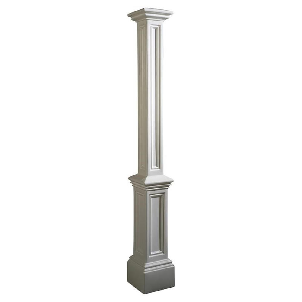Signature White Plastic Lamp Post