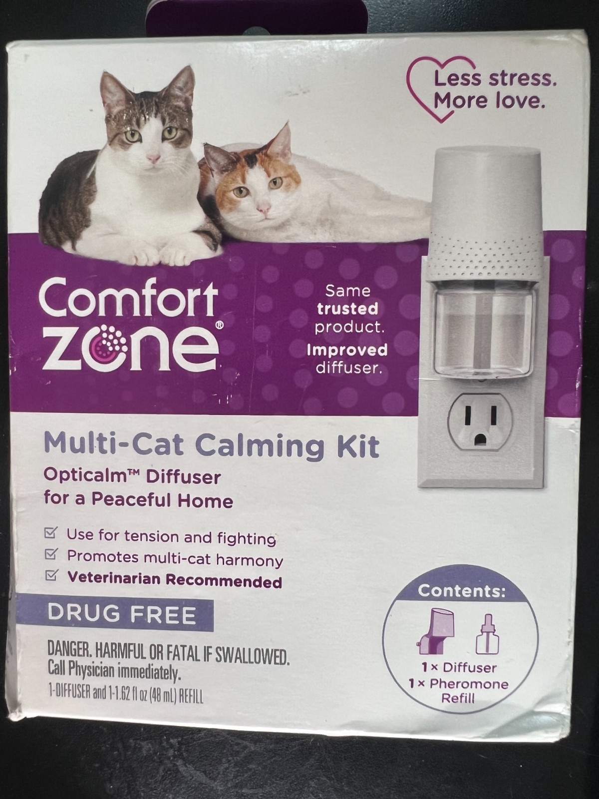 Comfort Zone Diffuser Kit for Multi-Cat Calming With Pheromo...