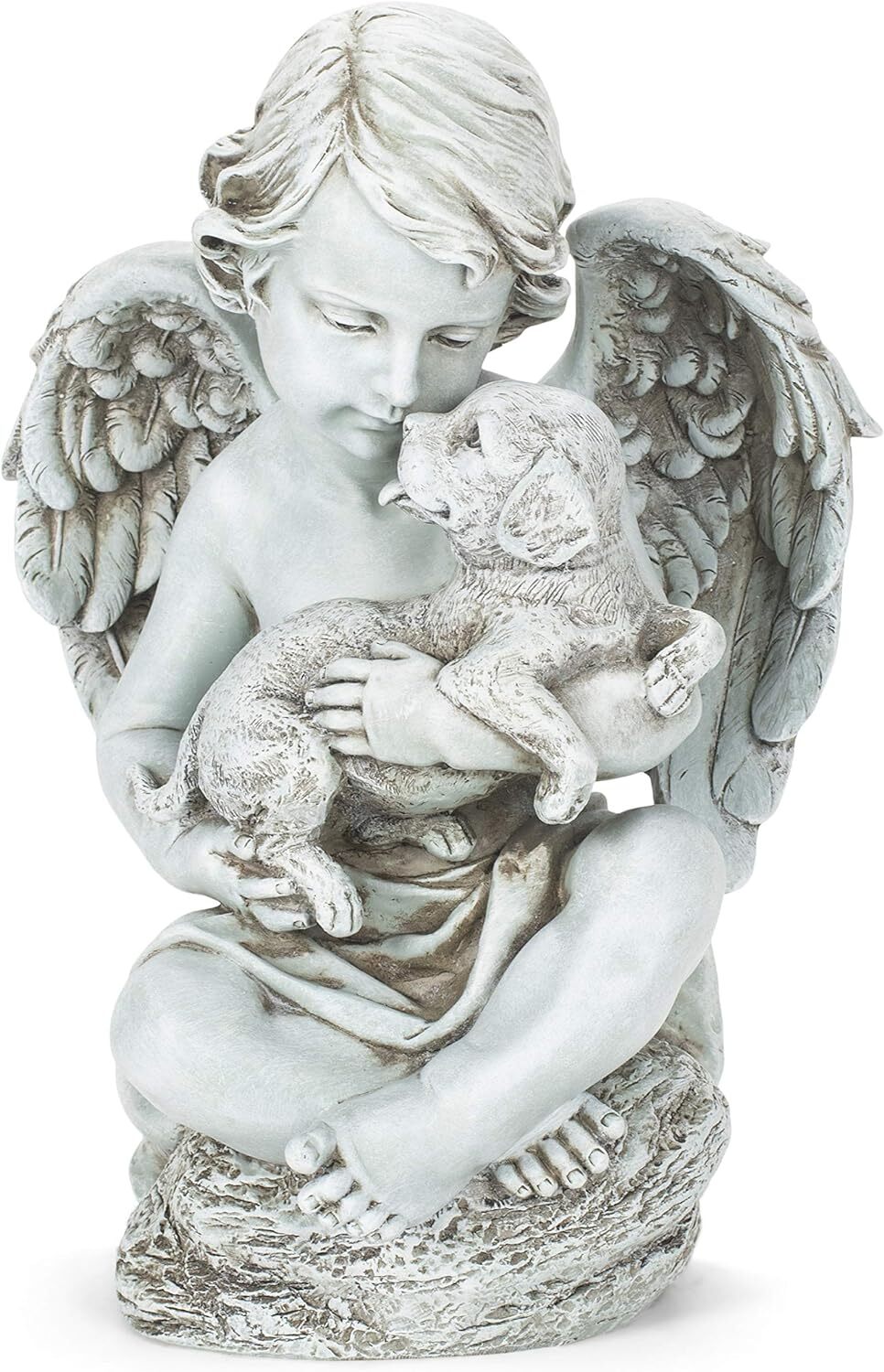 Roman, Inc. Cherub with Puppy Statue