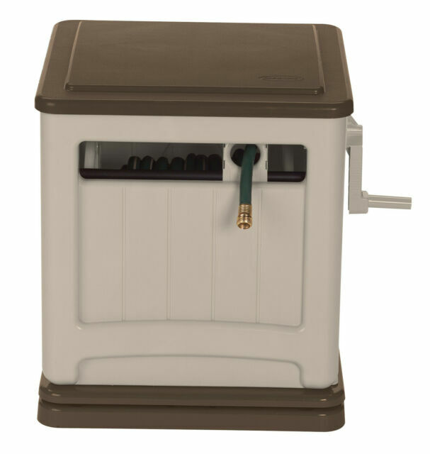 Suncast Swivel Smart Trak Hose Reel Storage Bin - Taupe, 225...
