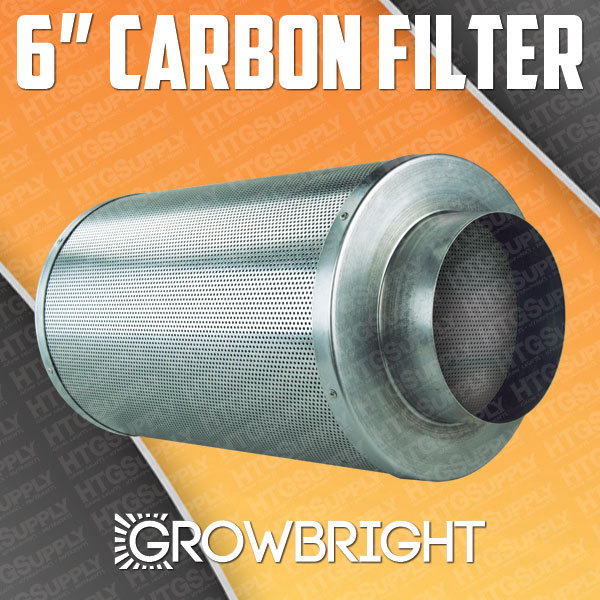 Air Carbon Filter Inline Fan Scrubber - 6 Inch Virgin Charco...