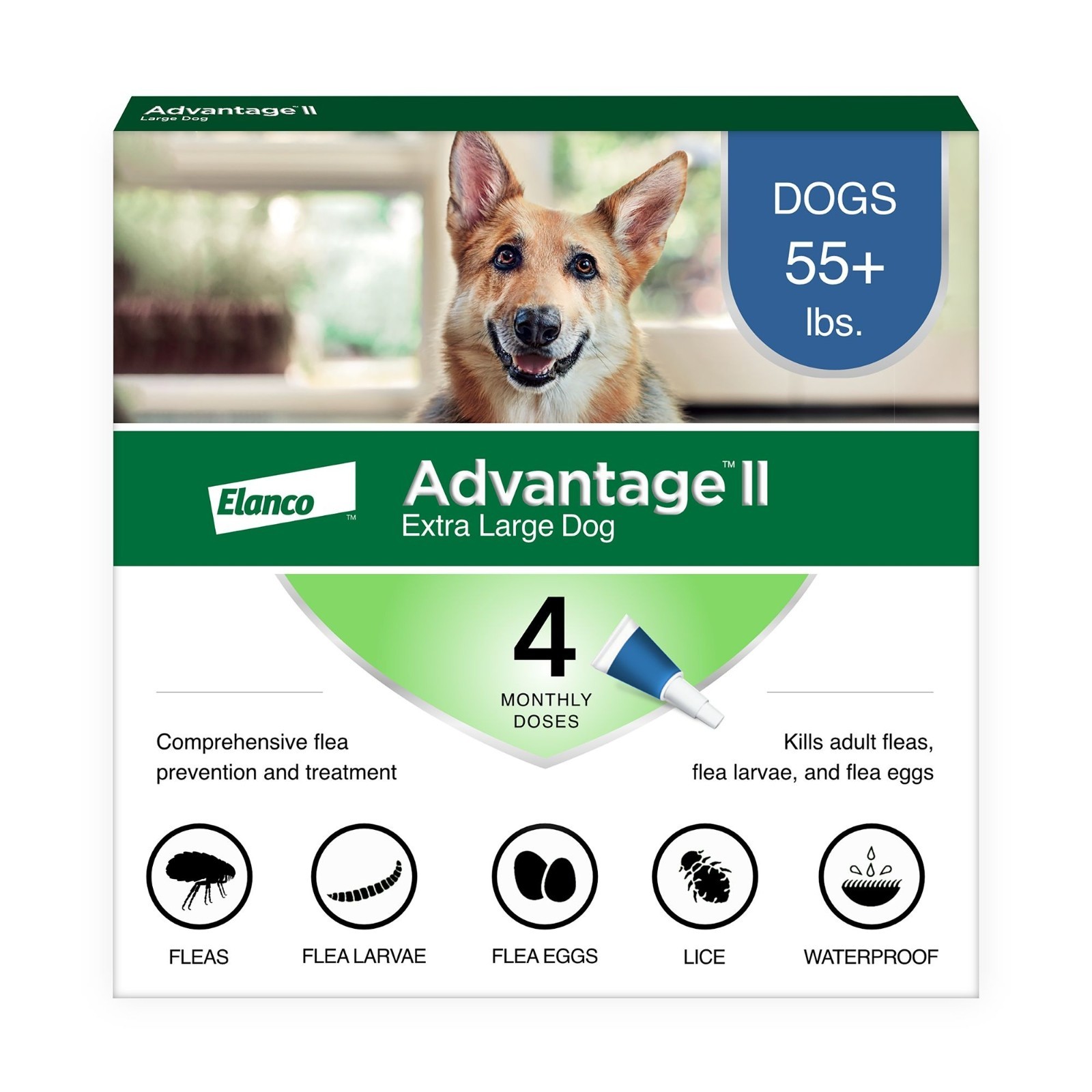 Advantage II Flea Prevention & Treatment (Extra Large Dogs,...