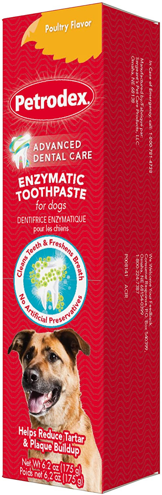 Petrodex Dog Toothpaste Poultry Flavor, 6.2-Ounce