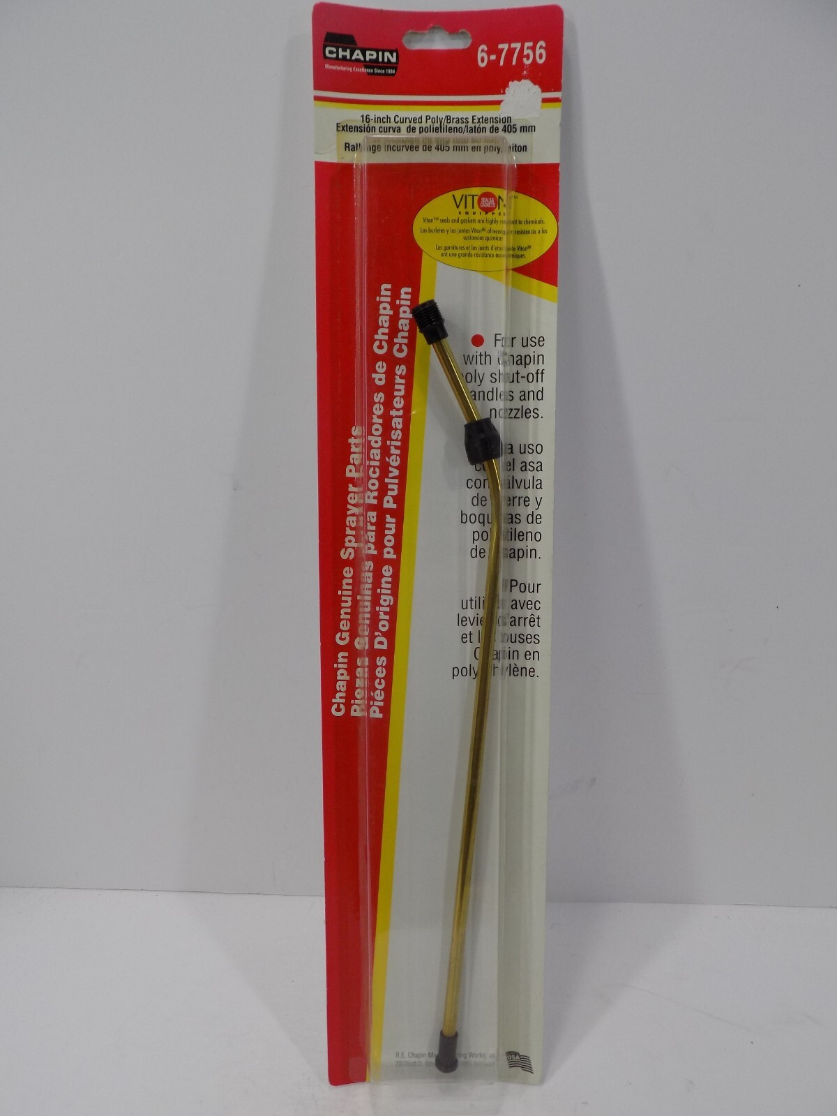Chapin Curved Poly Brass Extension Wand Sprayer - 16 Inches