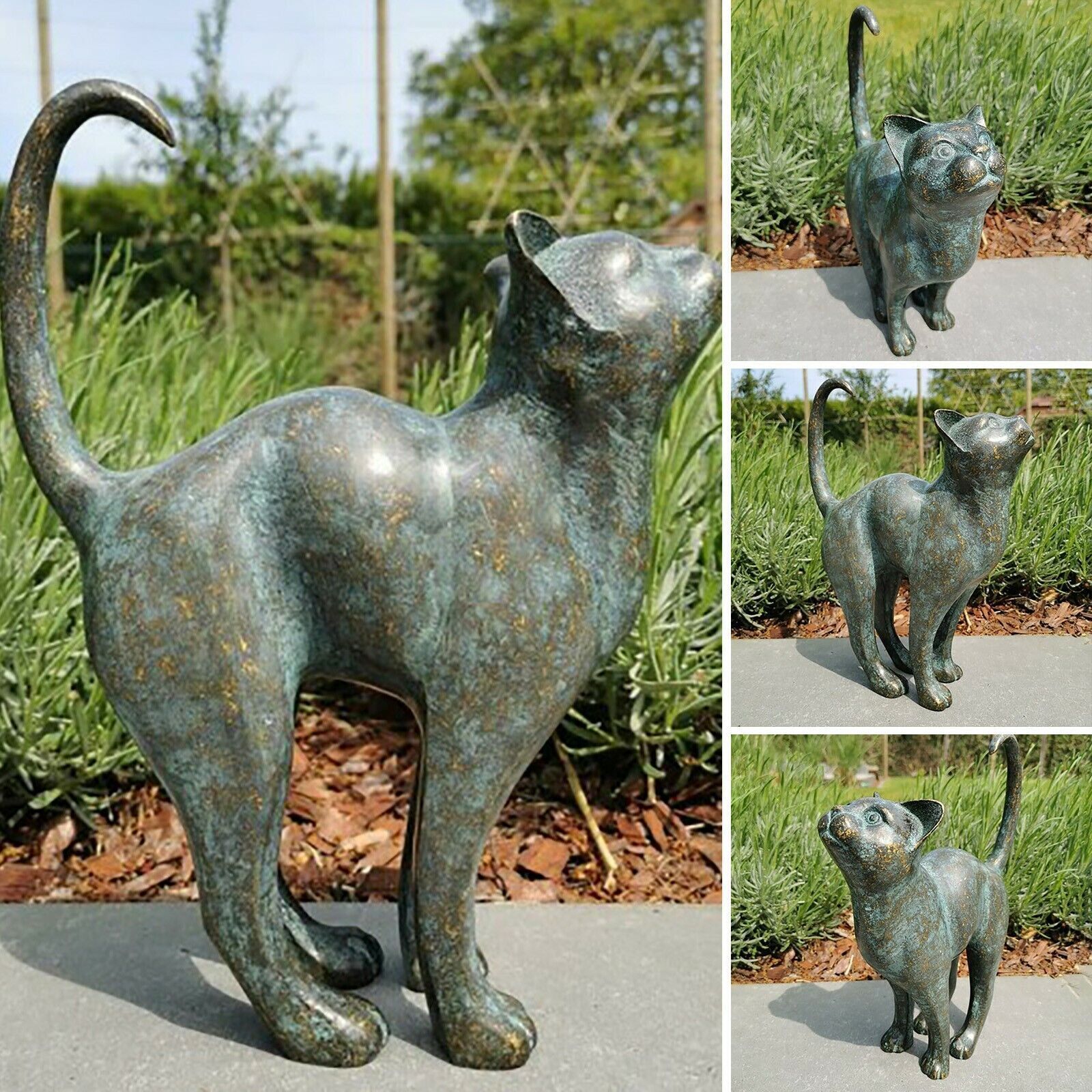 Cat Resin Sculpture Outdoor Garden Statue