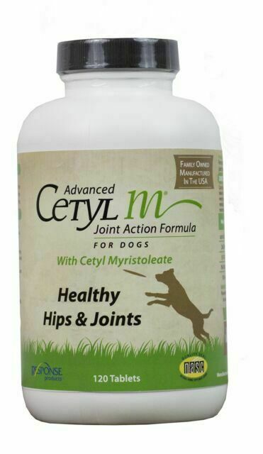 Cetyl M Hip Joint Support Supplement for Dogs - 120 Chew Tab...