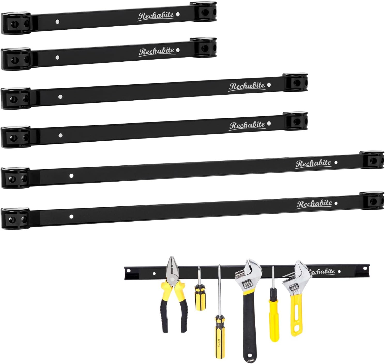 Magnetic Tool Holder Strip 12", 18", 24" Organizer Rack