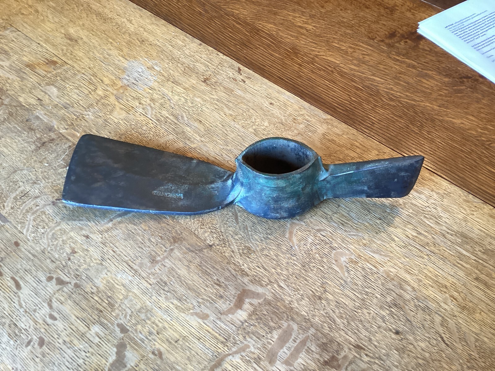 Warren-Teed Antique Ax Eye Mattock Grub Hoe Adze Pick Tool