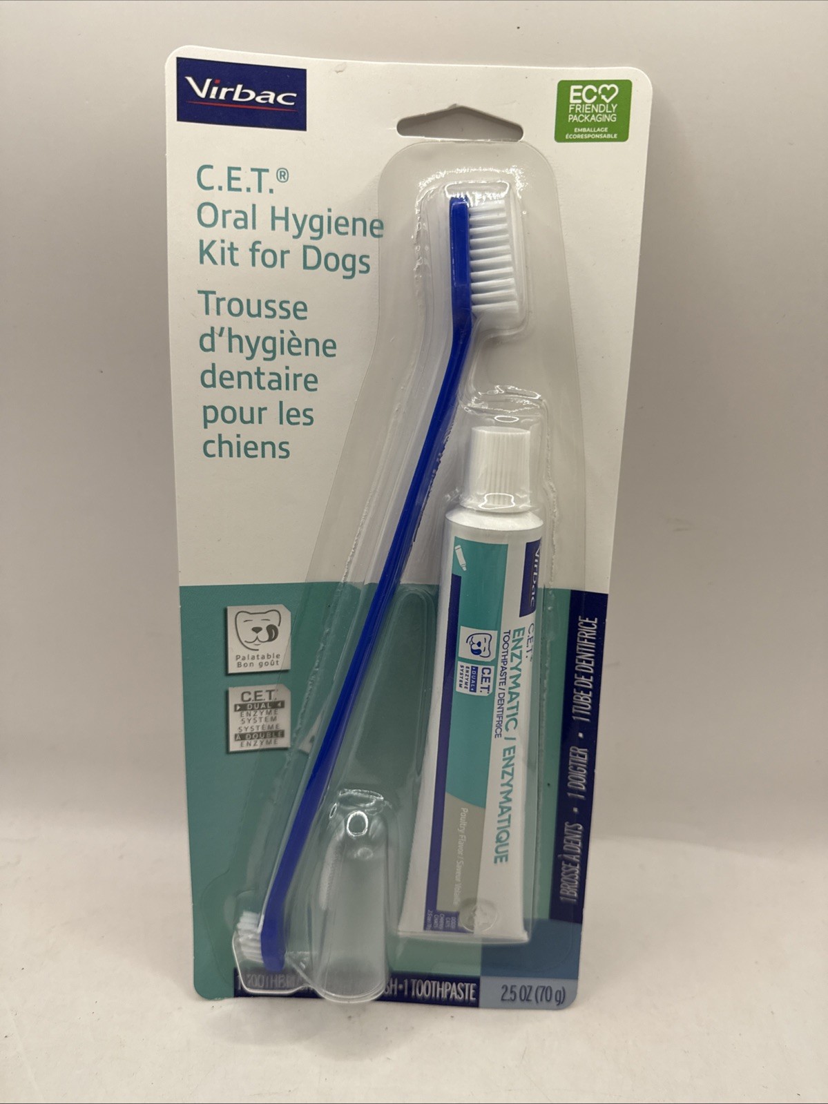 Virbac C.E.T. Oral Hygiene Toothpaste Kit for Cats & Dogs -...