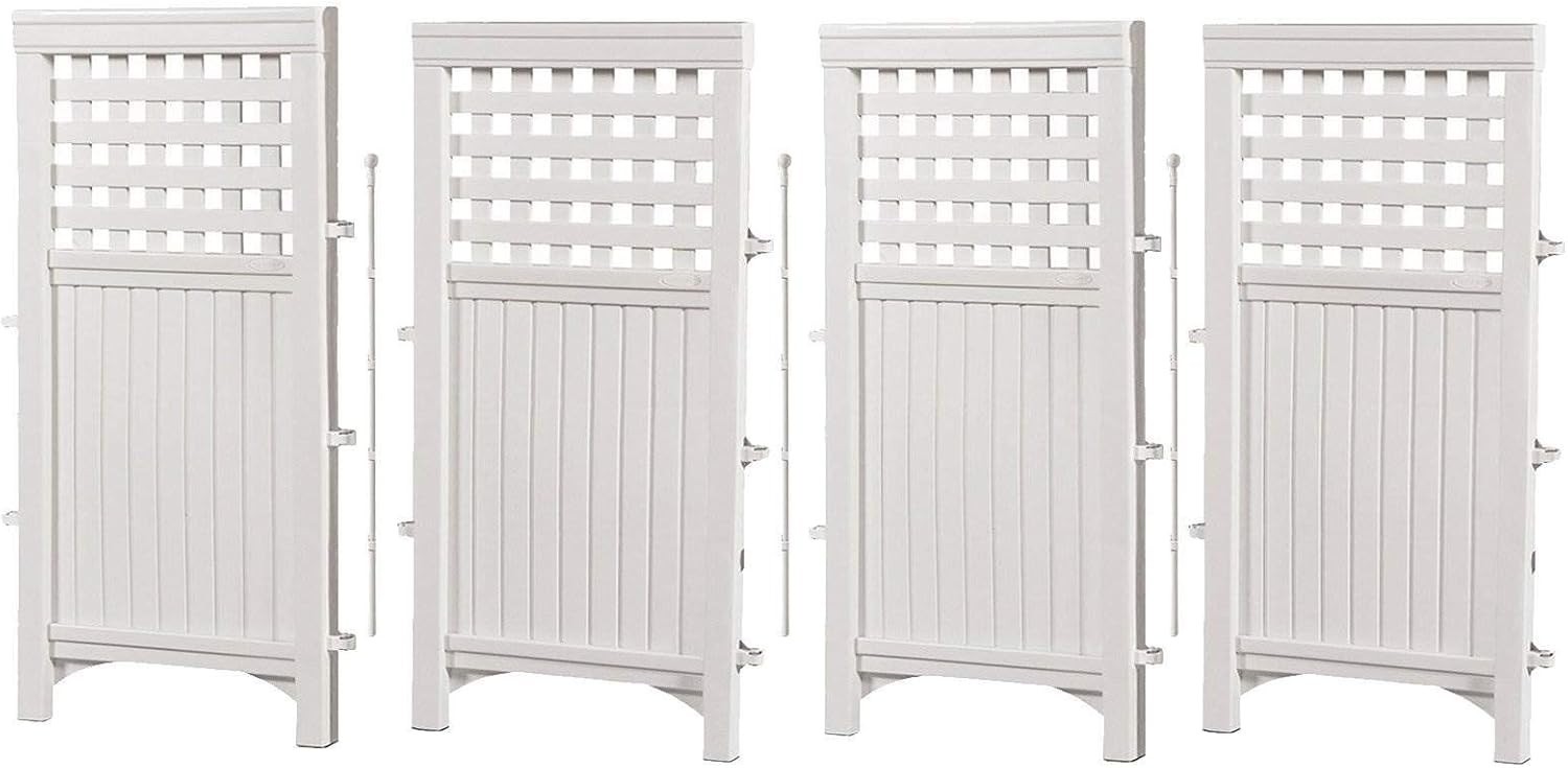Outdoor Screen Enclosure - Wicker Resin Panel - Freestanding...