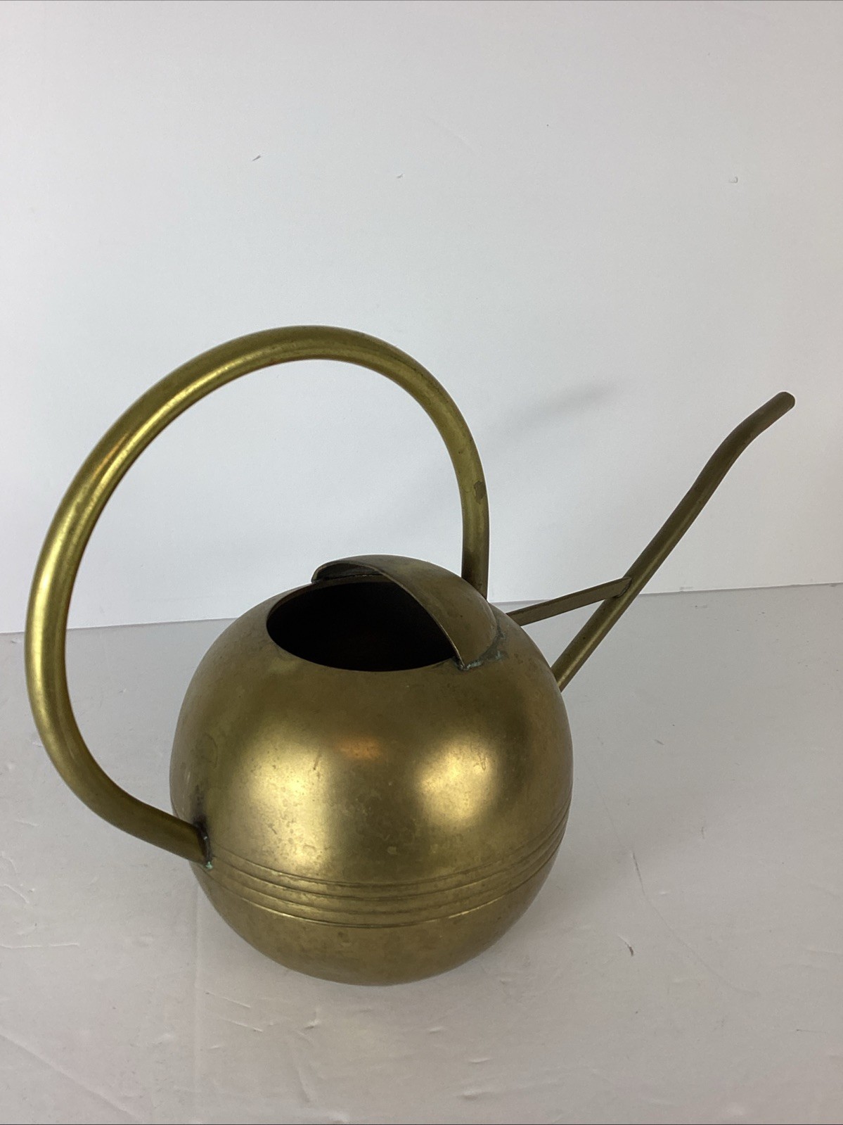MCM All Brass Watering Can - Long Slender Spout - Patina Siz...