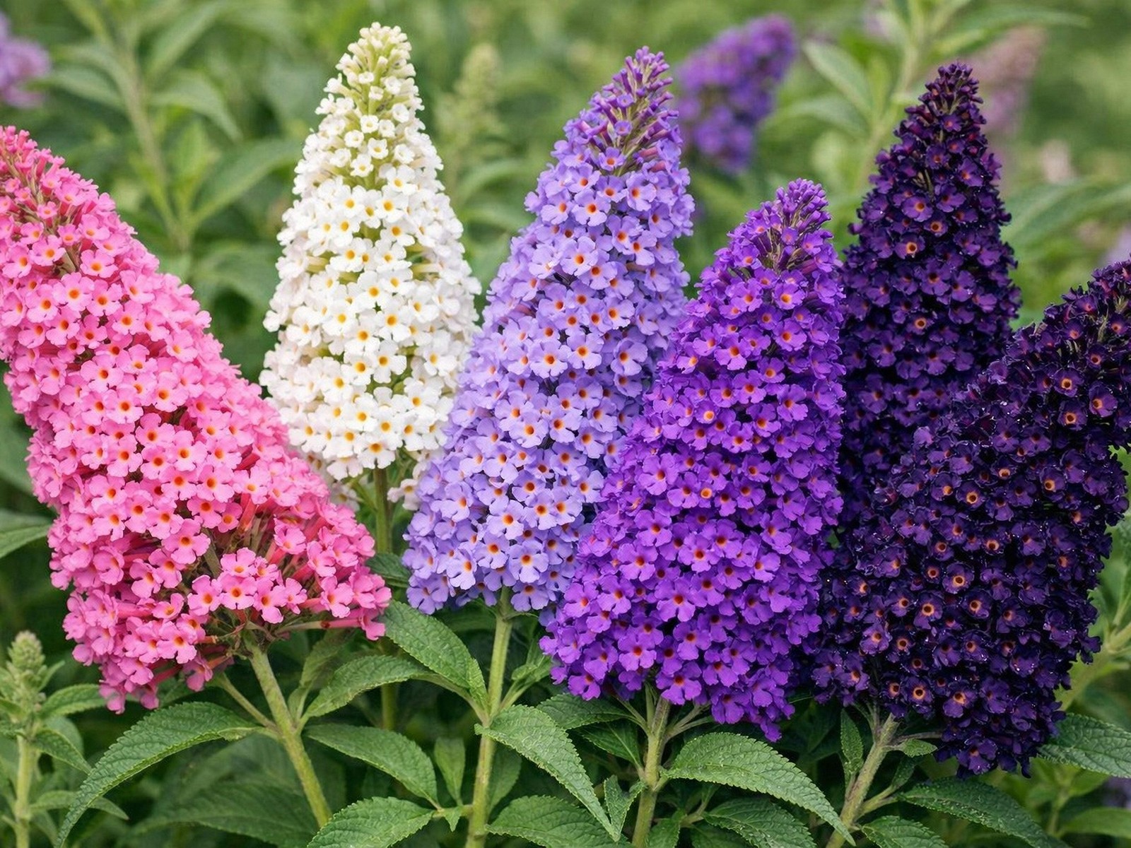 Butterfly Bush Buddleia Davidii Flower Seeds — 100 Mixed Col...