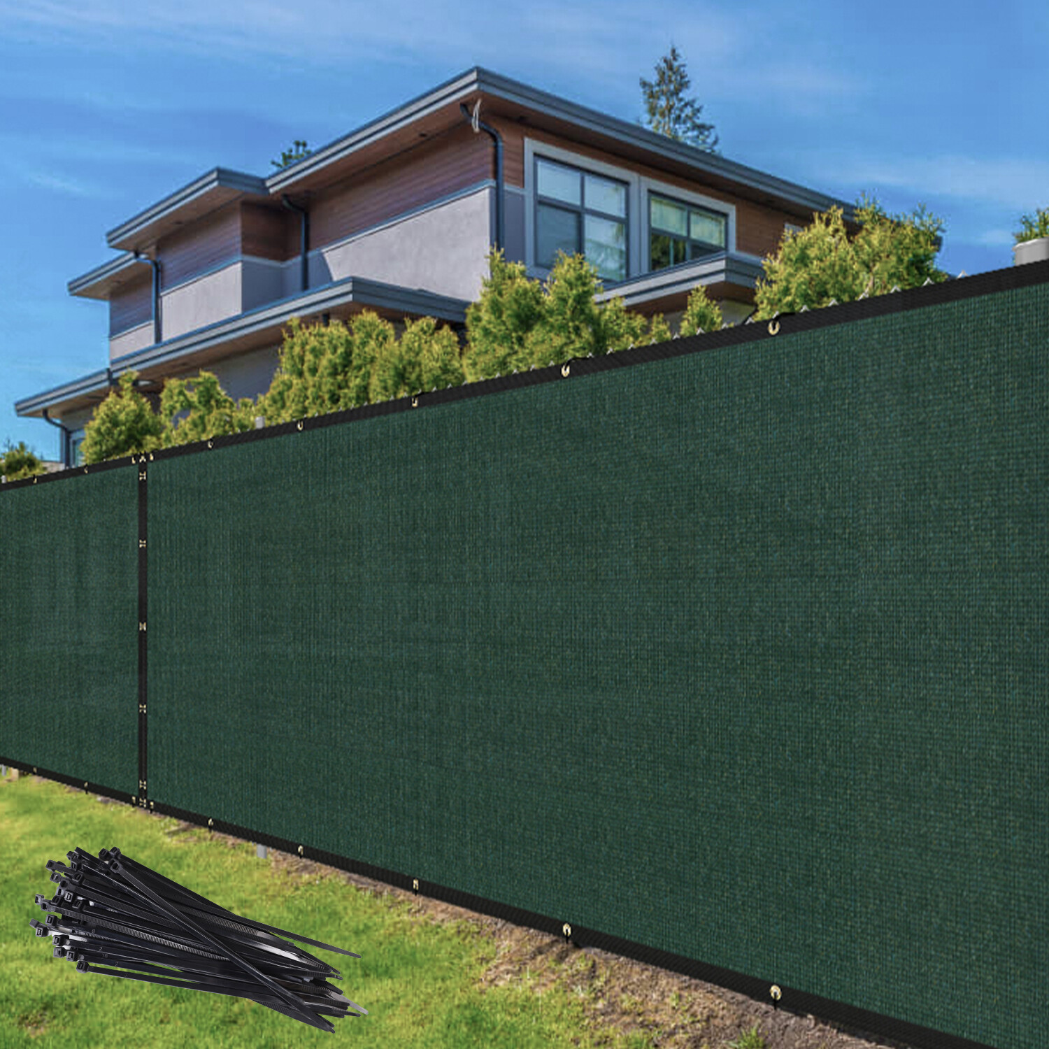 Tall Height Green Mesh Garden Windscreen Screen Cover