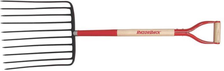 Ames Professional Razor Back Manure Pitch Fork Model 6430490