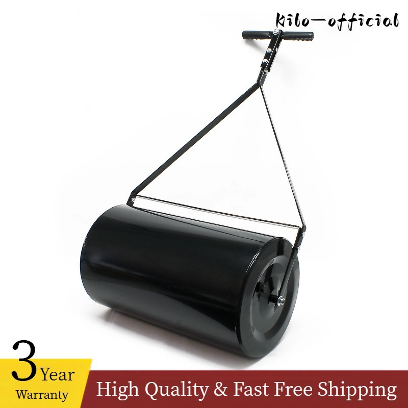 Combination Lawn Roller - 16 Gal Capacity, Easy-Turn, Tether...