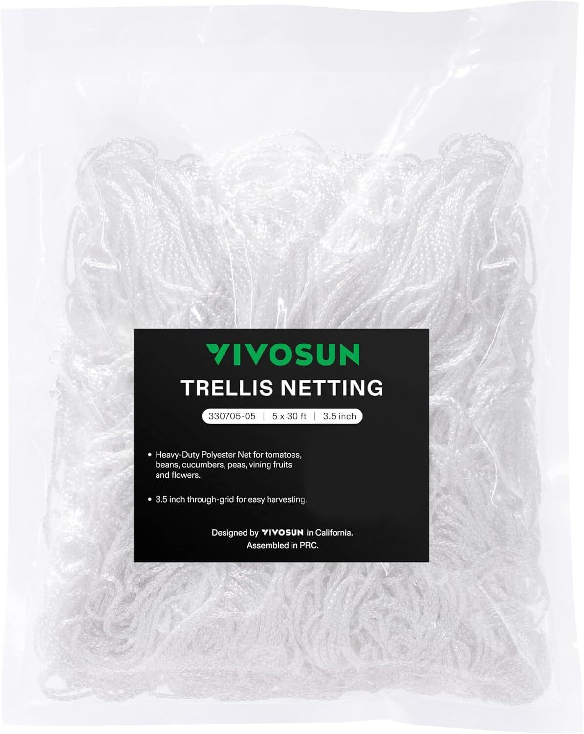 Vivosun Heavy Duty Trellis Netting Polyester Grow Net - 15/3...