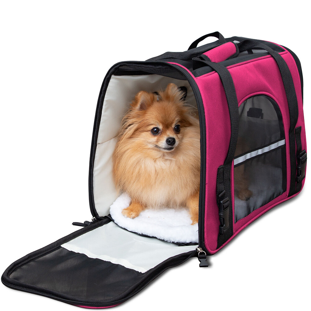 Pet Travel Carrier Bag - Soft Sided Airline Approved - Comfo...