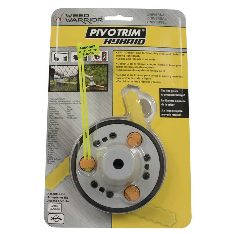 Pivotrim Hybrid Trimmer Head - Versatile Fit for Gas Trimmer...