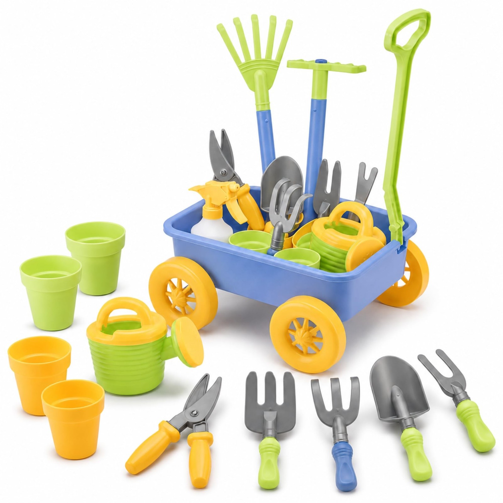 Liberty Pull Along Garden Wagon & Gardening Tools Play Set