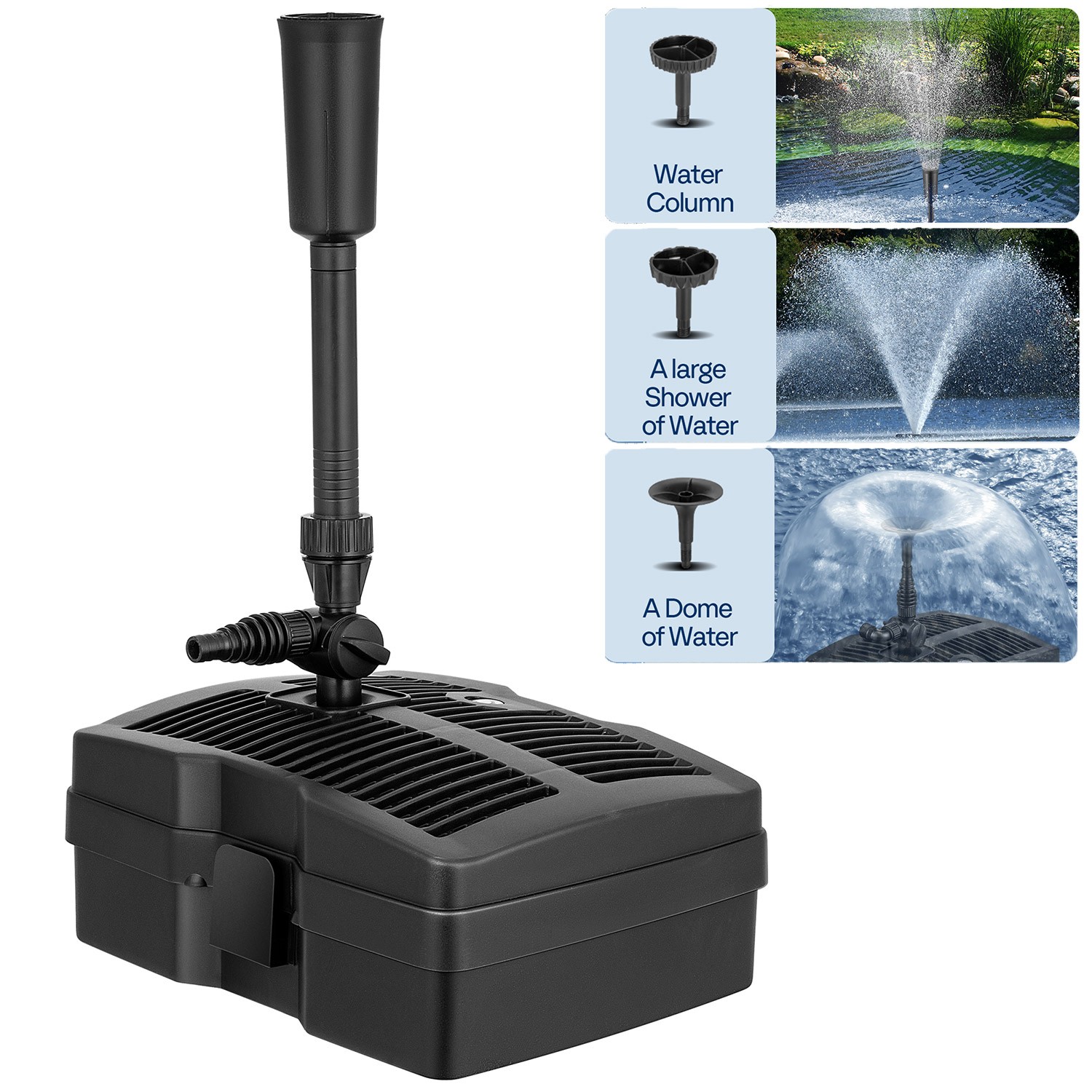 Pond Filter Kit - 530GPH UV Sterilizer Submersible Pump