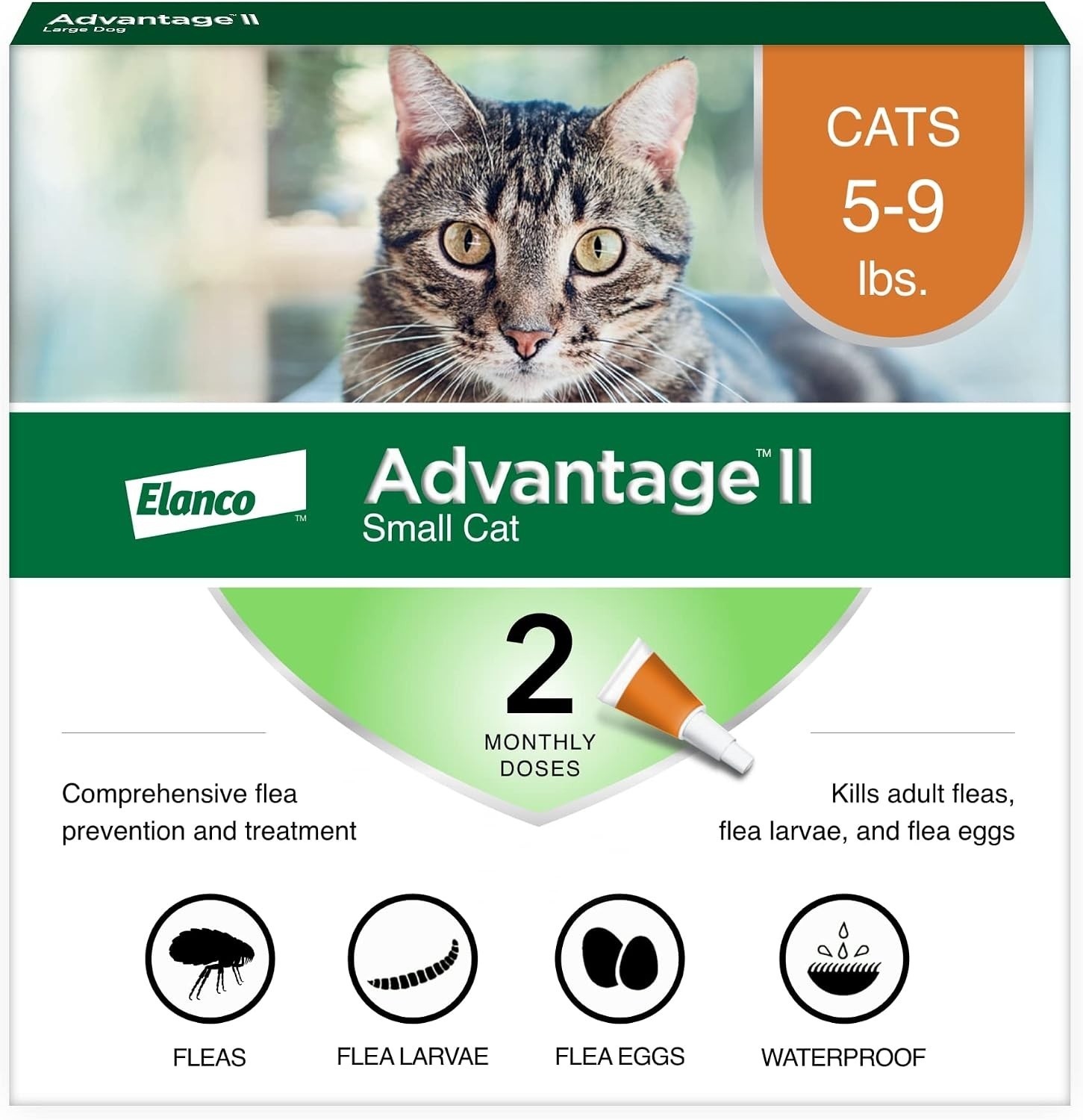 Advantage II Small Cat Flea Treatment & Prevention, 5-9 lbs....