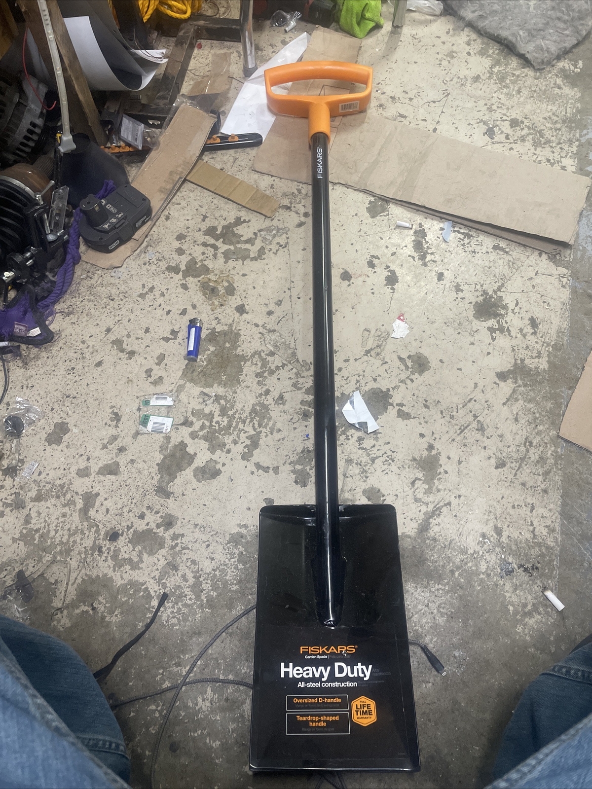 Fiskars Steel Square Digging Shovel Poly Handle