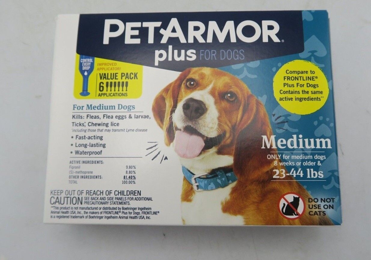 PetArmor Flea Tick Medium Dogs (23-44 lbs) - 3 Dose Waterpro...
