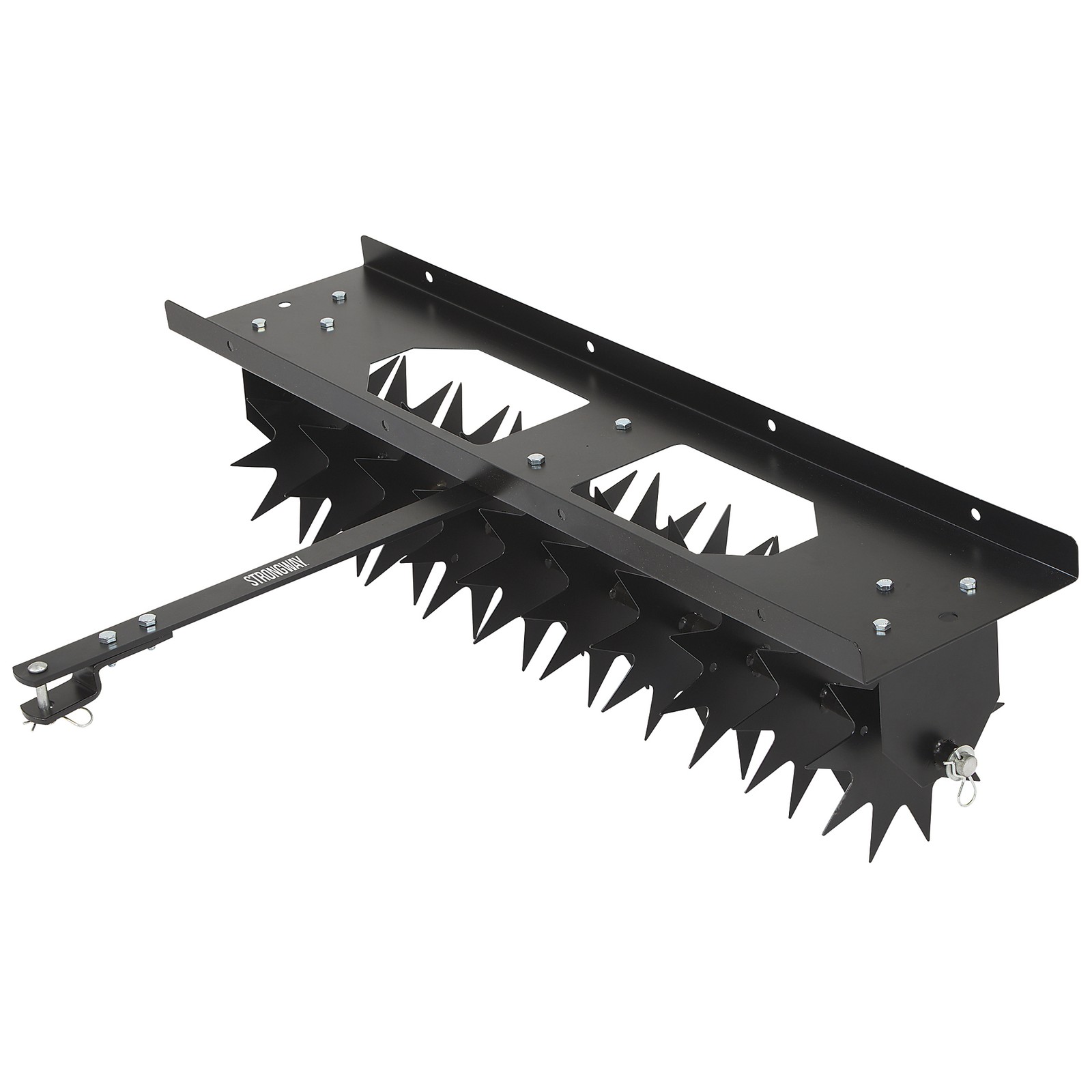 Strongway Tow-Behind Spike Aerator - 40in Width, 14in Drum D...
