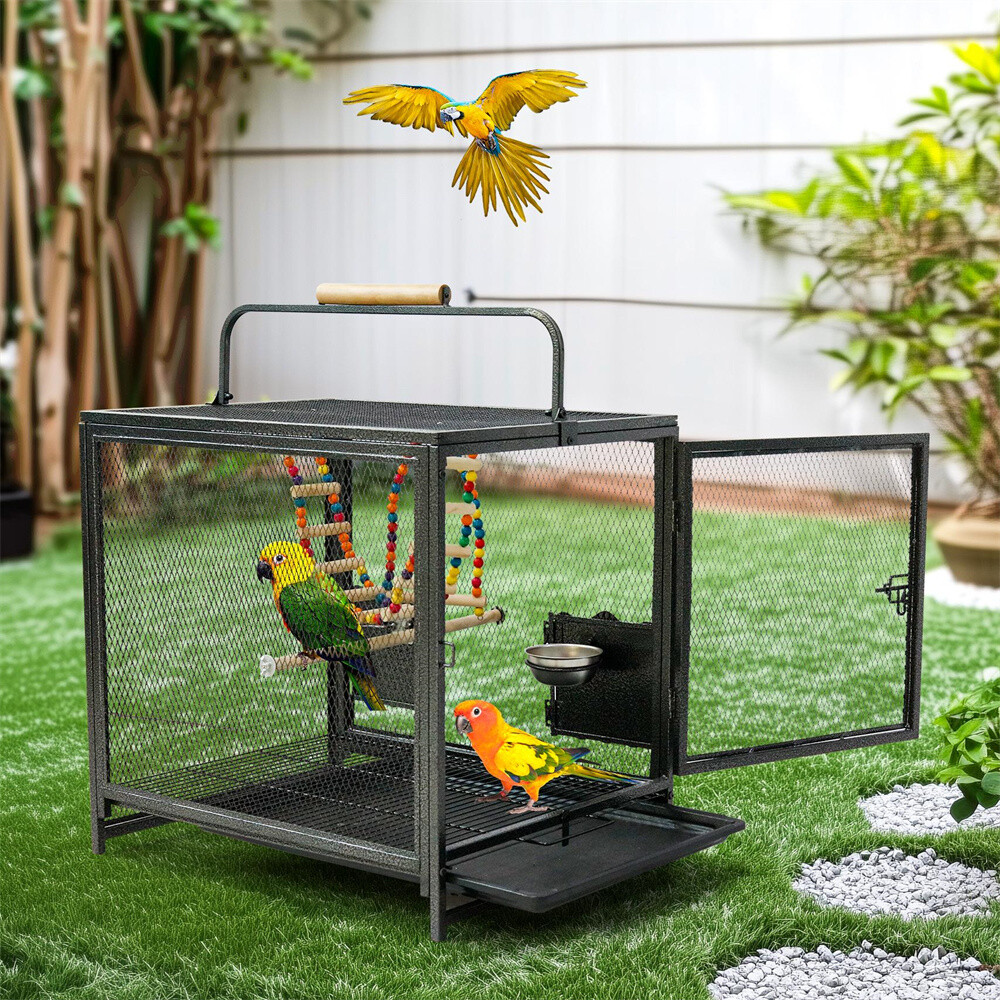 Large Bird Cage Play Top Parrot Flight Cage