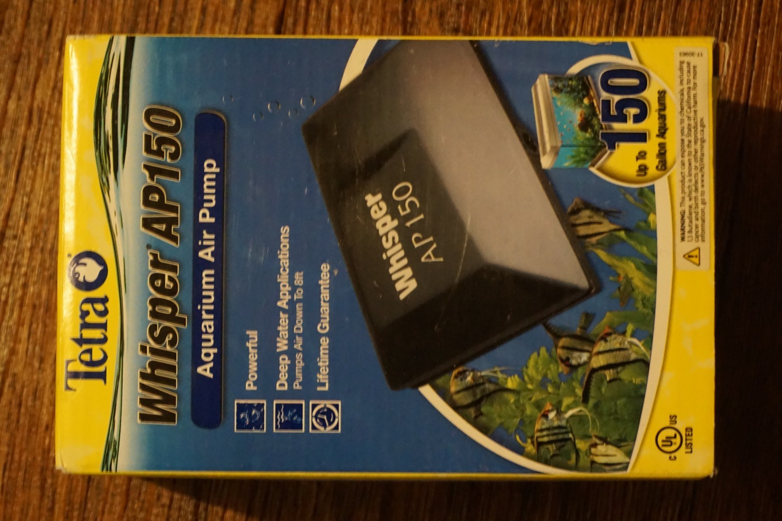 Tetra Whisper AP150 Aquarium Air Pump - Fish Tank Aerator