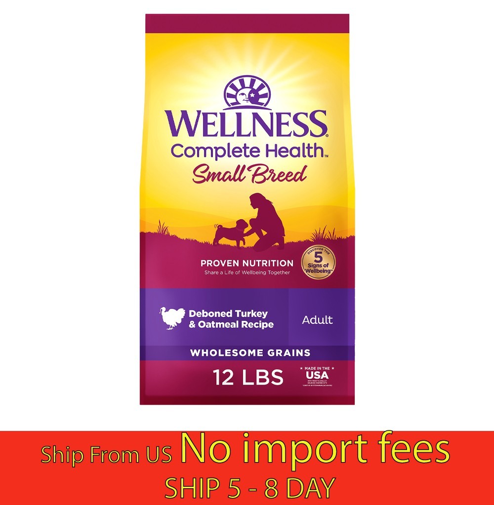 Wellness Complete Health Small Breed Dog Food (Turkey & Oatm...
