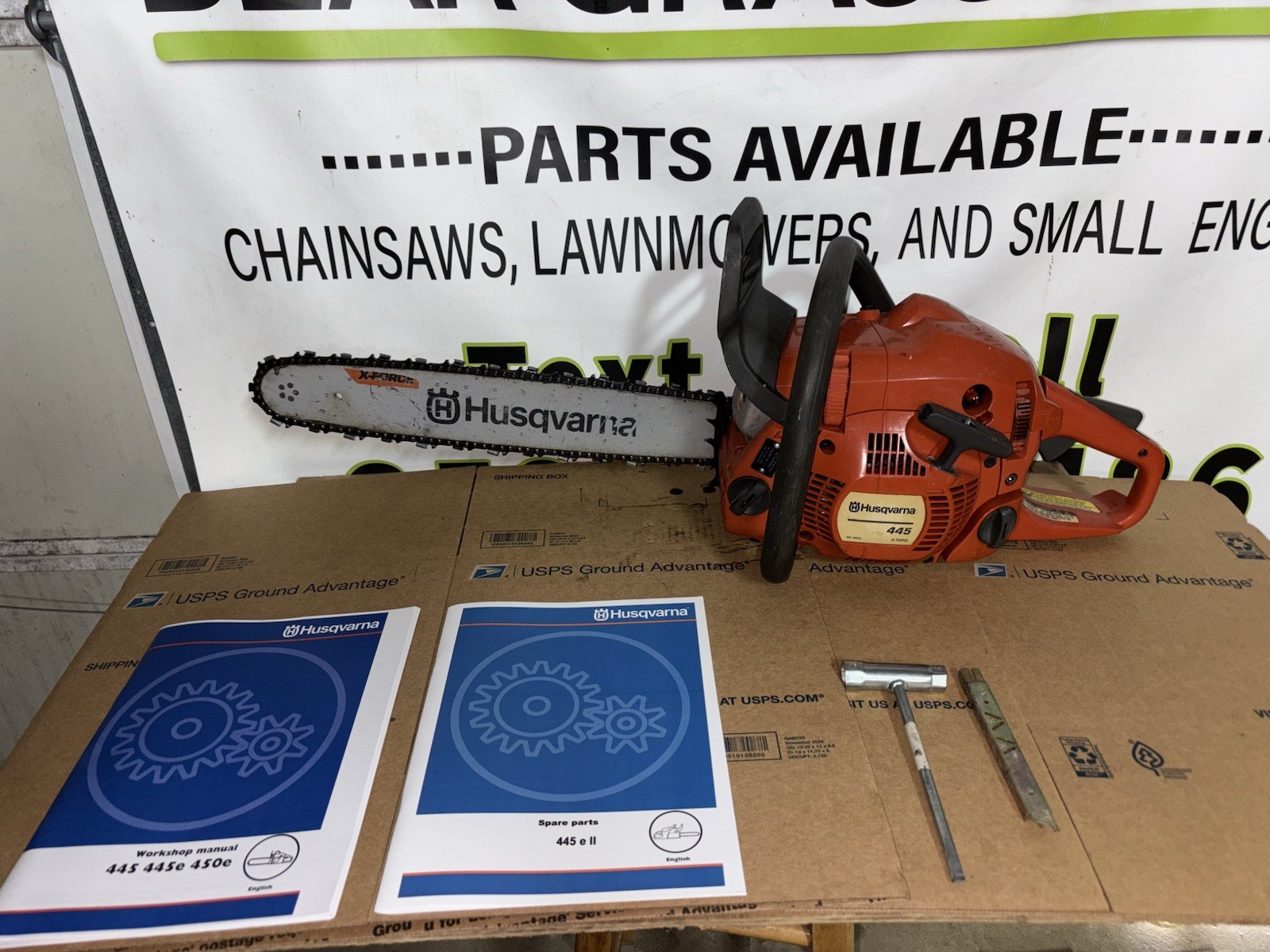 Husqvarna 445 X-Torq Rancher Chainsaw 18-Inch Bar Kit Includ...