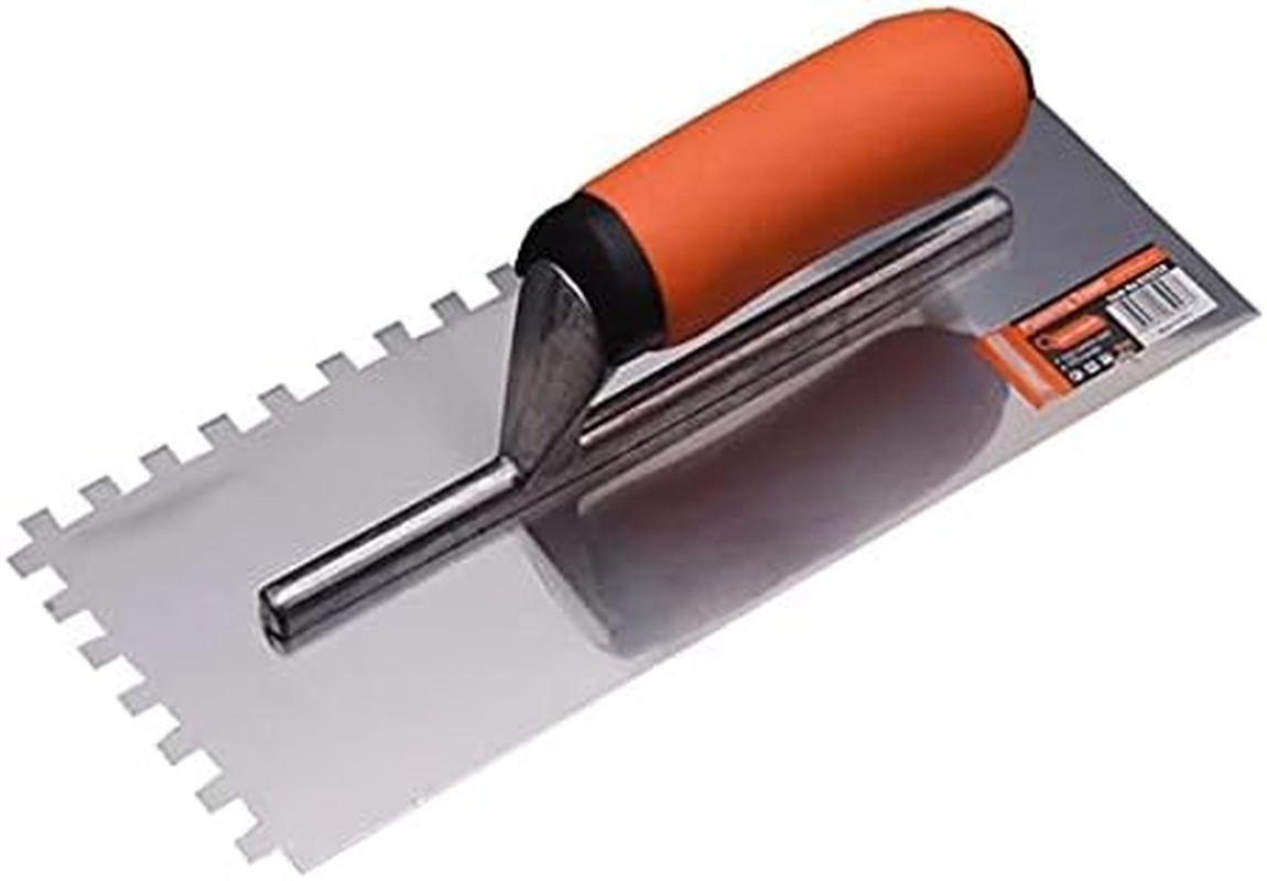 Squared Notch Tile And Flooring Trowel - 1/4” X 1/4” X 1/4”...