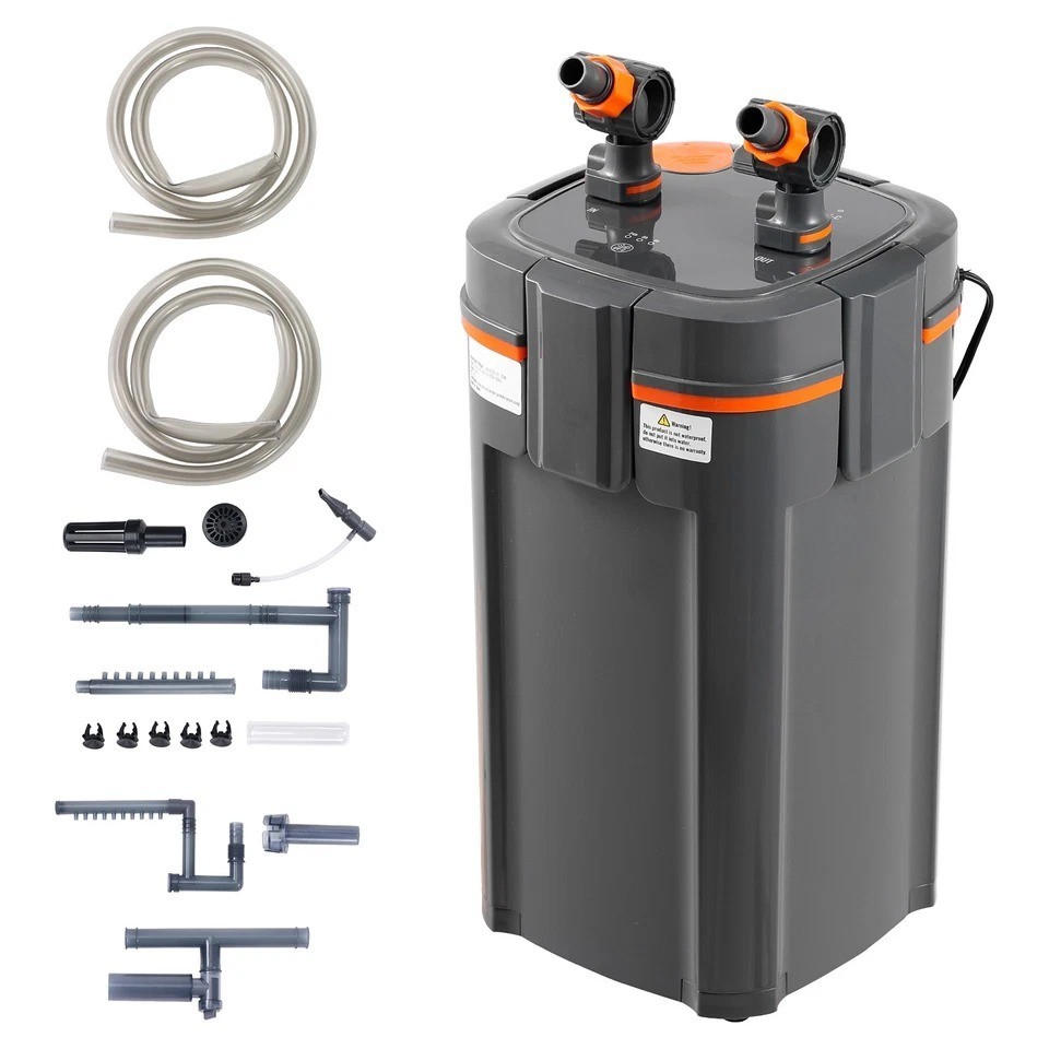 High Capacity Canister Filter UV Sterilizer | 200 Gallon Tan...
