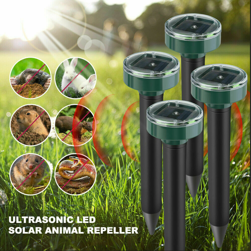 Solar Repellent Mice & Gophers Snake Eliminator LED Device