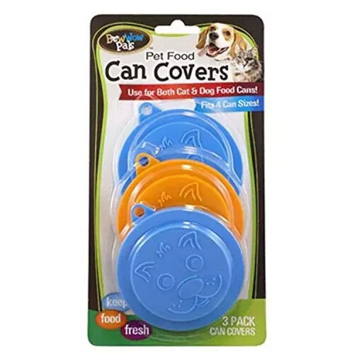 Pet Food Lid Paw Print Design Cover