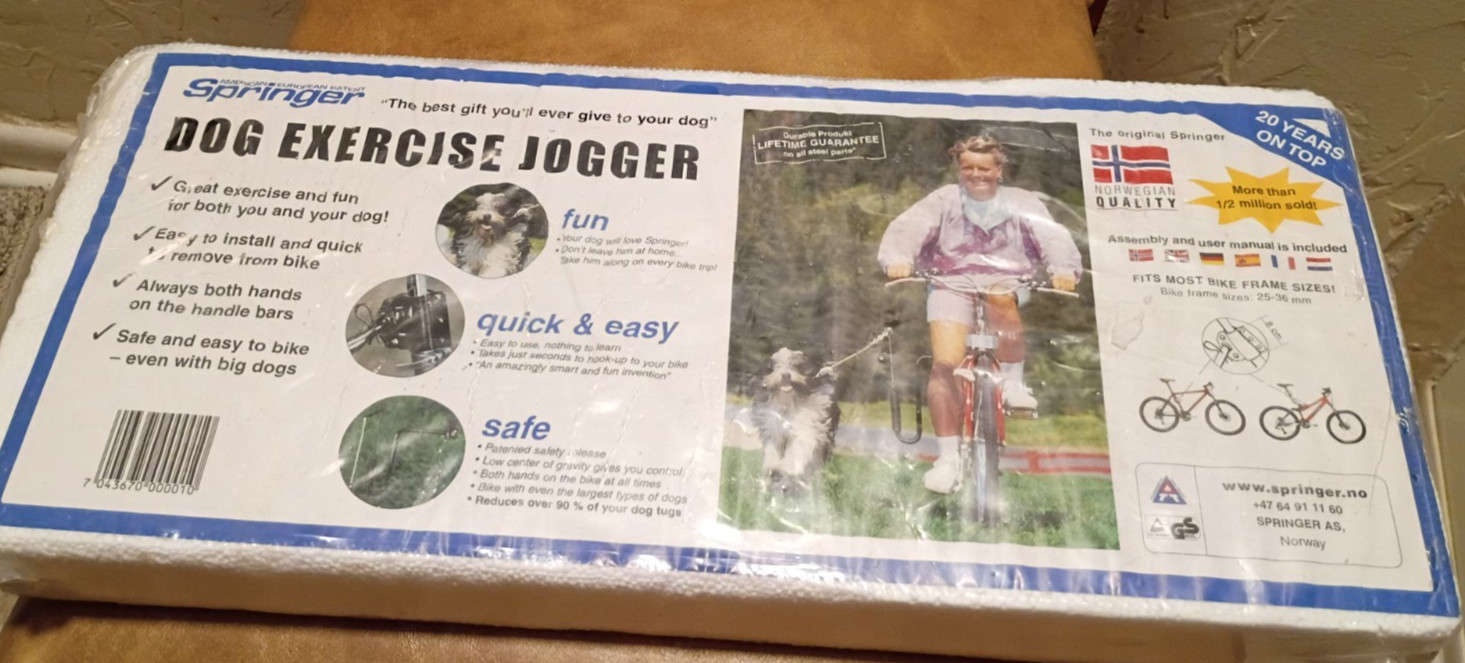 Springer Bicycle Dog Exerciser - Norwegian No-Pull Jogger Sp...