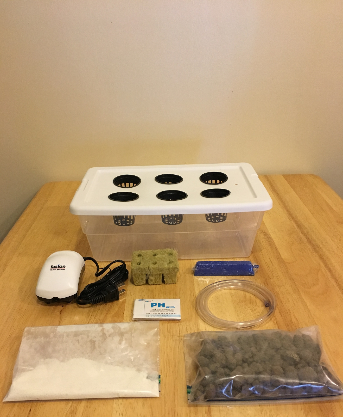 Hydroponic Grow System Kit - Bubble DWC - 6 Gallon Kit