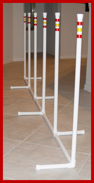 Dog Agility Equipment Poles - 2 Pack Style NEW