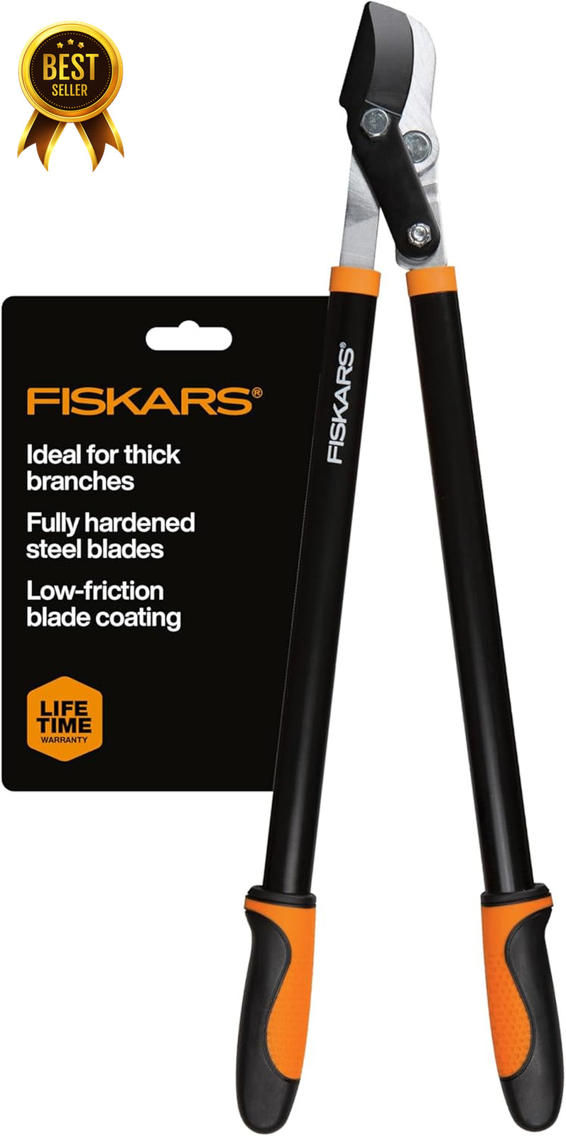 Fiskars 28 Inch Power Lopper Tree Trimmer with Sharp Steel B...